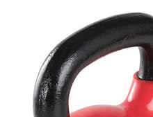 Load image into Gallery viewer, Amazon Basics Vinyl Kettlebell for Strength Training and Workout, 35 Pounds, Textured Handle, Red
