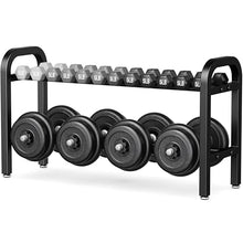 Load image into Gallery viewer, 2 Tier Dumbbell Rack, Weight Rack for Home Gym, 300 lb Capacity
