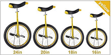 Load image into Gallery viewer, 18 inch Unicycle Perfect Beginner Unicycle with Adjustable seat Extra-Thick Tires Load 150 kg/330 lb (Size : 20inch) (18inch)
