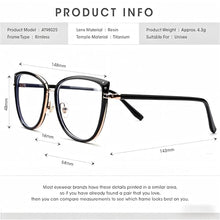 Load image into Gallery viewer, DOERAYMI Blue Light Glasses For Woman,Computer Blue Light Blocking Glasses,Fashion Accessories with Anti-Glare,UV Protection,Screen Fatigue Relief
