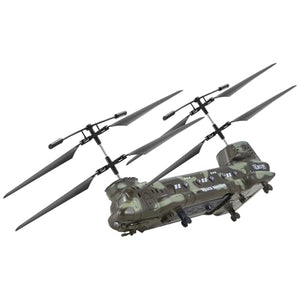RC Helicopter, 2.4GHz Military Remote Control Helicopter, 3.5 Channel RC Airplane for Kid, 20 Mins Flight Time, One-Key Takeoff/Landing & LED Lights
