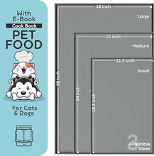 Load image into Gallery viewer, Dog Food Mat - 24x15 Raised Edges Dogs Mat for Food and Water Prevent Spill, Waterproof Cat Food Mats Protect Floors, Easy Clean Dog Bowl Mats for Food and Water, Silicone Pet Feeding Placemats
