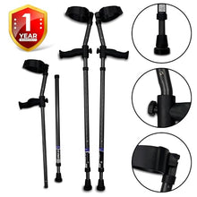 Load image into Gallery viewer, in-Motion Forearm Crutches | Spring Assist Crutches for Adults | Walking Crutch with Ergonomic Handle
