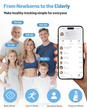 Load image into Gallery viewer, CLORIS Digital Smart Scale FSA&amp;HSA Eligible for Body Weight Fat BMI Muscle Mass 28 Body Composition Measurement Health Analyzer 8 Electrodes with App Bluetooth, Full-Color TFT LCD
