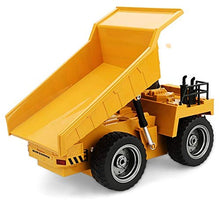 Load image into Gallery viewer, Top Race RC Remote Control Dump Truck Toy | 11&quot; x 5.7&quot; | Alloy Metal and Plastic 4WD with Heavy Rubber Tires - 2.4Ghz
