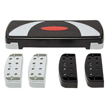 Load image into Gallery viewer, BalanceFrom Aerobic Step Platform Trainer with Adjustable 3-Level Risers, 400 Pound Weight Capacity – Non-Slip Exercise Stepper for Cardio, Strength, and Fitness Workouts at Home or Gym
