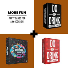 Load image into Gallery viewer, Do or Drink Wizards Tavern Strategy Drinking Card Game for Adults 21+ – Chaotic Fantasy Party Game with Spells, Dice &amp; Coasters | 2–8 Players, 170 Cards, Fun Party D&amp;D Themed Game for Hangouts
