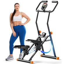 Load image into Gallery viewer, Stair Stepper for Home Gym, 350lbs Vertical Climber Machine with LCD Display, Non-Slip Pedals &amp; 350lb Capacity Compact Folding Cardio Exercise Climber
