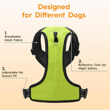Load image into Gallery viewer, No Pull Dog Harness, No-Choke Soft Padded Reflective Dog Vest Harness with Front Clip &amp; Top Handle, 2 Quick-Release Buckles, Adjustable for Small Medium Large Dogs
