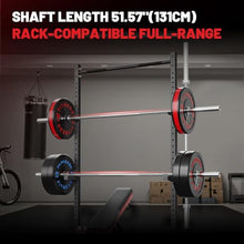 Load image into Gallery viewer, PAPABABE Barbell, 7ft Olympic Barbell 45lb Solid Chrome, 2-Inch Sleeves -(Silver)
