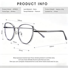 Load image into Gallery viewer, DOERAYMI Blue Light Glasses for Men,Women,Lightweight Durable Frame Reader Glasses with UV400 Protection,Anti-Glare,Scratch-Resistant Lenses for Work,Reading.
