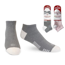 Load image into Gallery viewer, Doctor's Choice Men's &amp; Women's Sleeping Socks, No Show Cozy Compression, Gray, Large
