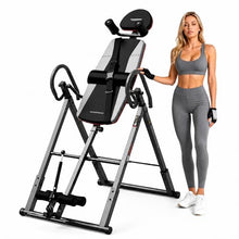 Load image into Gallery viewer, HARISON Inversion Table for Back Pain Relief - Decompression Back Stretcher, 350LBS Capacity Strength Training Inversion Equipment, Decompression Table with Safe Belt &amp; Comfortable Ankle Holders
