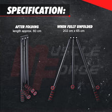 Load image into Gallery viewer, MuscleForge 3 Bar Leg Stretcher for Splits and Adductor Stretch to Over 180°, Split Machine for Flexibility with 6 Regulations - Legs Spreader, Groin Stretcher, Ballet, with Padded Grips and Strap
