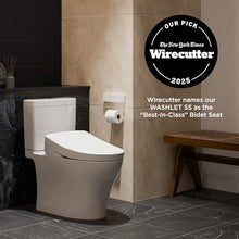 Load image into Gallery viewer, TOTO WASHLET S5 Electronic Bidet Toilet Seat with Instantaneous Water Heating, PREMIST and EWATER+ Wand Cleaning, Elongated, Cotton White - SW3446#01
