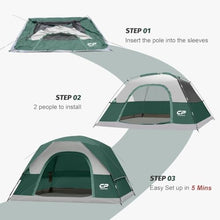 Load image into Gallery viewer, CAMPROS CP Tents for Camping 2/4/6 Person, Waterproof Windproof Dome Tent
