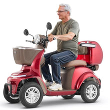 Load image into Gallery viewer, VEVOR Heavy Duty 4-Wheel Mobility Scooter, Powerful 1000W Brushless Motor, 500 lbs Capacity, 21.5 Miles Long Range, All Terrain Mobility Scooter with Lockable Trunk for Seniors &amp; Adults
