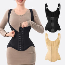 Load image into Gallery viewer, MISTHIN Waist Trainer for Women Corset Shapewear Tummy Control Vest (Black, X-Small)
