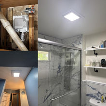 Load image into Gallery viewer, Gopper Ultra Quite Bathroom Exhaust Fan with Light, 120CFM, 1.0 Sones, 6500K, 1000LM, Easy Install, Energy Efficient, 10x10 Mount Ceiling Ventilation Fan
