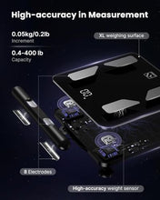 Load image into Gallery viewer, FITINDEX Smart Scale for Body Weight, Body Pod Scale [2026 Upgraded], 8-Electrode Body Composition Scale
