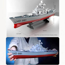 Load image into Gallery viewer, GoolRC Remote Control Warship RC Military Battleship, 1:390 Scale Remote Control Boat for Lakes and Rivers
