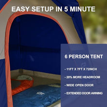 Load image into Gallery viewer, CAMPROS CP Tents for Camping 2/4/6 Person, Waterproof Windproof Dome Tent
