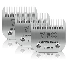 Load image into Gallery viewer, 7FC Dog Grooming Ceramic Blades,Compatible with Andis,Oster A5,Wahl KM10
