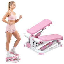 Load image into Gallery viewer, Sunny Health &amp; Fitness Mini Stepper, Compact Home Workout Equipment for Legs &amp; Glutes-Pink
