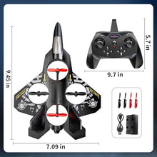 Load image into Gallery viewer, MSKOLER Foam Remote Control Airplane for Kids , RC Jet with Colorful Lights (Gray)
