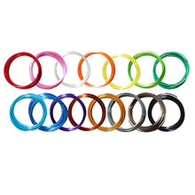 Load image into Gallery viewer, DO3D 15 Bright Colors 1.75mm 3D Pen Silk PLA Filament Refill, Each Color 4m, Total 60m 3D Printer Silk PLA Sample Pack, Compatible with FDM 3D Printer and 3D Pen, Not Support for 3Doodler Pen
