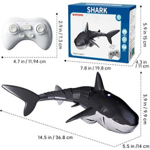 Load image into Gallery viewer, Remote Control Shark Toys for Boys Kids, 1:18 Scale High Simulation Shark for Pool
