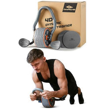 Load image into Gallery viewer, CoreFlex4D Ab Roller Wheel with Elbow Support – Dynamic 4D Core Workout Equipment for Abs

