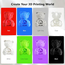 Load image into Gallery viewer, DO3D 1.75mm 8 Spools Basic Colors PLA 3D Printer Filament Bundle, White/Black/Clear/Light Grey/Blue/Red/Green/Purple, Each Spool 0.25kg, Total 2kg PLA 3D Printing Material, 250g x 8 Spools
