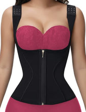 Load image into Gallery viewer, SHAPSHE Waist Trainer for Women, Tummy Control Sports Girdle, Black-hook Strap Large
