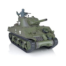 Load image into Gallery viewer, Heng Long US in Stock, RC Tank 2.4G 1/16 Scale 7.0 Plastic Version M4A3 Sherman Smoking Unit Battle Tank
