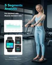 Load image into Gallery viewer, Posture Scale for Body Weight with 8 electrodes, Smart Digital Bathroom Scale for Weight, Body Fat, Muscle Mass 28 Body Composition Metrics, with Larger Platform and Colorful LCD Display,400lbs
