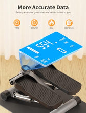 Load image into Gallery viewer, SPORTSROYALS Stair Stepper,Twist/Mini Stepper for Exercise at Home, Step Machine with Resistance Bands for Full Body Workout
