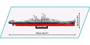 Historical Collection World War II Iowa-Class Battleship, 4-in-1 Executive Edition, 2685 pieces