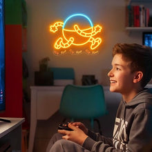 Load image into Gallery viewer, Officially Licensed Dog Man's 80-HD Neon Signs for Wall Decor,Based on DogMan Series LED Light Up Sign for Bedroom,Kids' Room,Game Room,Party,Perfect Birthday/Christmas Gift for Dog Man Lovers &amp; Fans
