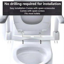 Load image into Gallery viewer, Toilet Safety Rails for Seniors,Space Saving Foldable Toilet Handle, Toilet Support Rails for Seniors and Disabled, Pregnant Women, Grab Bars Toilet Safety Frame
