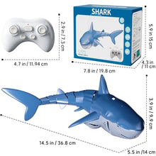 Load image into Gallery viewer, Remote Control Shark Toys for Boys Kids, 1:18 Scale High Simulation Shark for Pool
