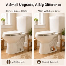 Load image into Gallery viewer, RAINGOWN Glow in the Dark Corgi Toilet Bolt Covers, 2 Pack
