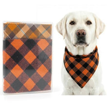 Load image into Gallery viewer, 2 Pack Thick Triangle Dog Bandanas in Storage Box, Reversible Plaid Dog Bandanas Boy Girl, Washable Soft Dog Scarf, Holiday Dog Bandana for Medium Large Dogs and Cats (Large)
