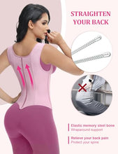 Load image into Gallery viewer, SHAPSHE Waist Trainer for Women, Tummy Control Sports Girdle, Pink-short Torso - Small
