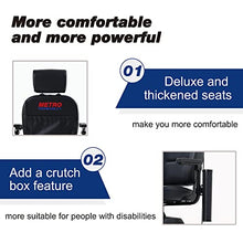 Load image into Gallery viewer, Metro Mobility 4 Wheel Foldable Mobility Scooter for Adults - 300 lbs Capacity Powered Mobility Scooters for Seniors, Travel - USB Charging Port &amp; 2 Cup Holders - Blue
