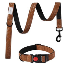 Load image into Gallery viewer, Soft Leather 4ft Dog Collar and Leash Set,Stylish 4ft PU Leather Dog Training Leash, Adjustable Durable Pet Collars with Quick Release Buckle for Large Dogs,Medium Dogs,Terracotta (terracotta, 4 feet)
