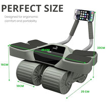 Load image into Gallery viewer, 2026 New 4-Wheel Abdominal Roller with Elbow Support : Latest Upgraded High-Performance Exercise Machine
