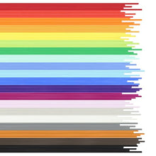 Load image into Gallery viewer, 21 Mixed Beautiful Colors 3D Pen PCL Filament Refill, Only Fit for 3Doodler Start 3D Pen, Each Strand 15cm, Each Color 5 Strands, Total 105pcs 1575cm PCL Filament Refill Pack by DO3D
