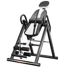 Load image into Gallery viewer, YOLEO Gravity Heavy Duty Inversion Table with Headrest &amp; Adjustable Protective Belt Back Stretcher Machine for Pain Relief Therapy (White)
