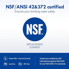 Load image into Gallery viewer, Vortopt NSF Certified Black-T6 CTO Faucet Water Filter Replacement
